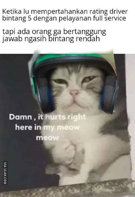 10 Meme lucu suka duka jadi driver ojek online