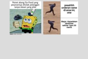 10 Meme lucu suka duka jadi driver ojek online