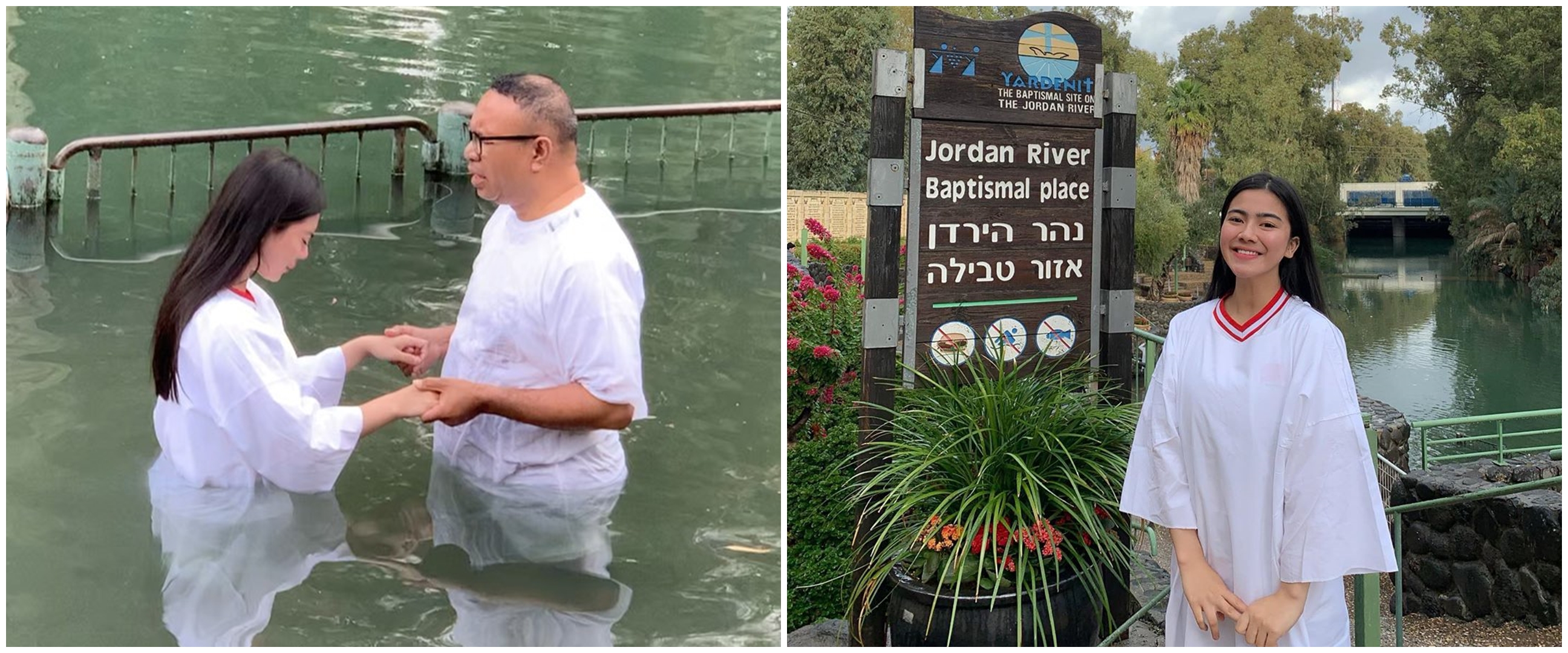 7 Momen Felicya Angelista baptis di Sungai Yordan, penuh sukacita