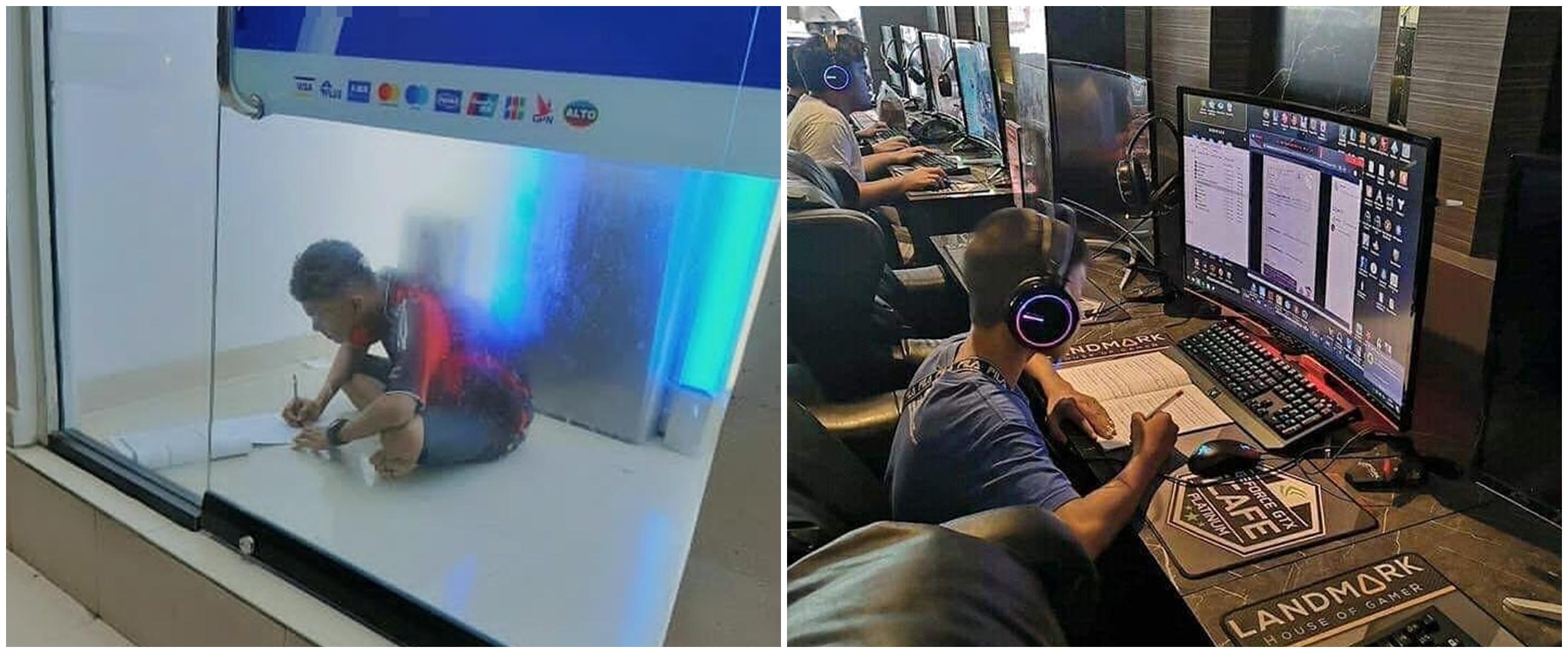 10 Potret lucu orang numpang belajar ini bikin tepuk jidat