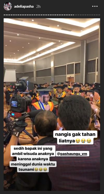 7 Momen wisuda Pasha Unggu, penuh kebahagiaan