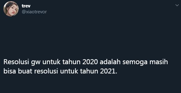 12 Cuitan lucu 'resolusi 2020' ini bikin ketawa getir