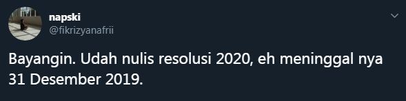 12 Cuitan lucu 'resolusi 2020' ini bikin ketawa getir