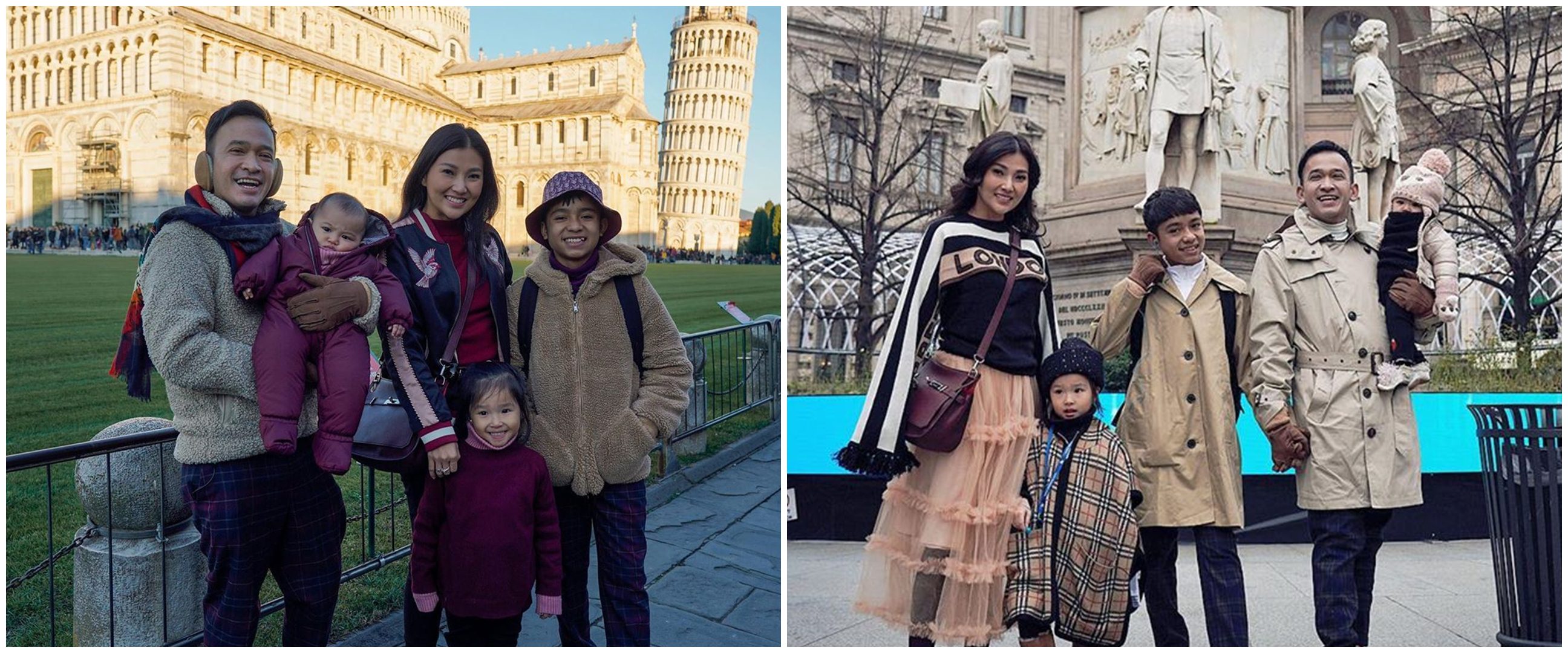 10 Potret seru liburan Ruben Onsu dan keluarga ke Italia