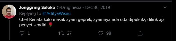 10 Cuitan lucu senyum Chef Renata, bikin meleleh bak cokelat lumer