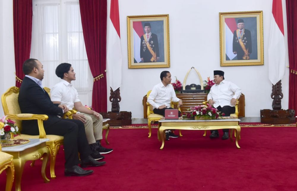 Tahun baru, ini 8 momen Jokowi dan Prabowo bertemu di Yogyakarta