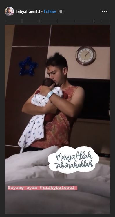 6 Momen Biby Alraen dan Rifky Balweel dikaruniai anak pertama