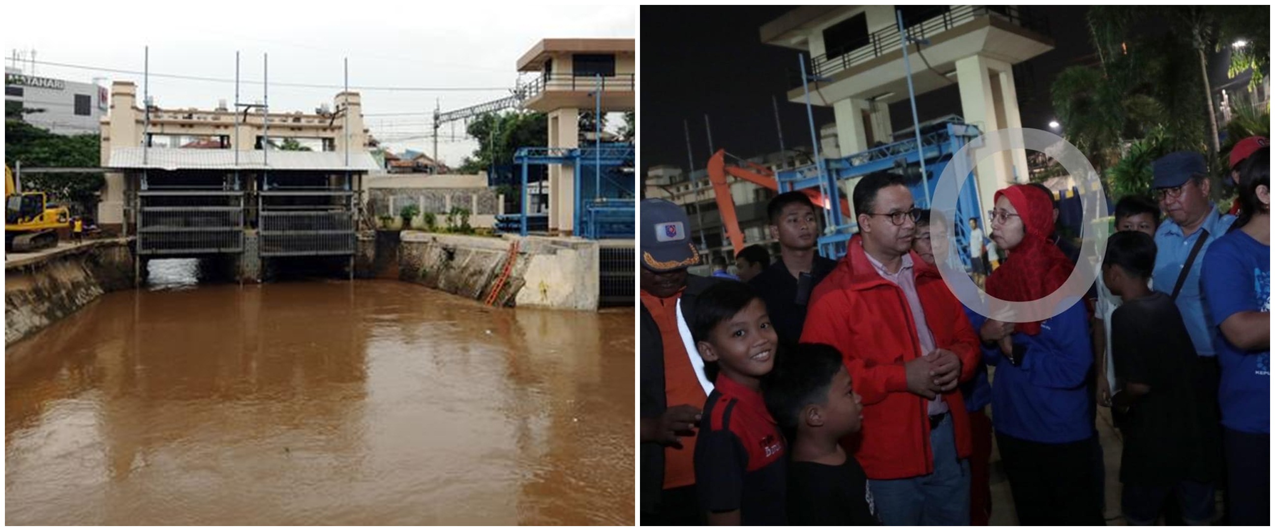 Perjuangan petugas pintu air Manggarai tembus banjir, bikin terenyuh