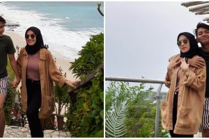 8 Momen liburan Angga Putra 'Anak Langit' & istri di Bali