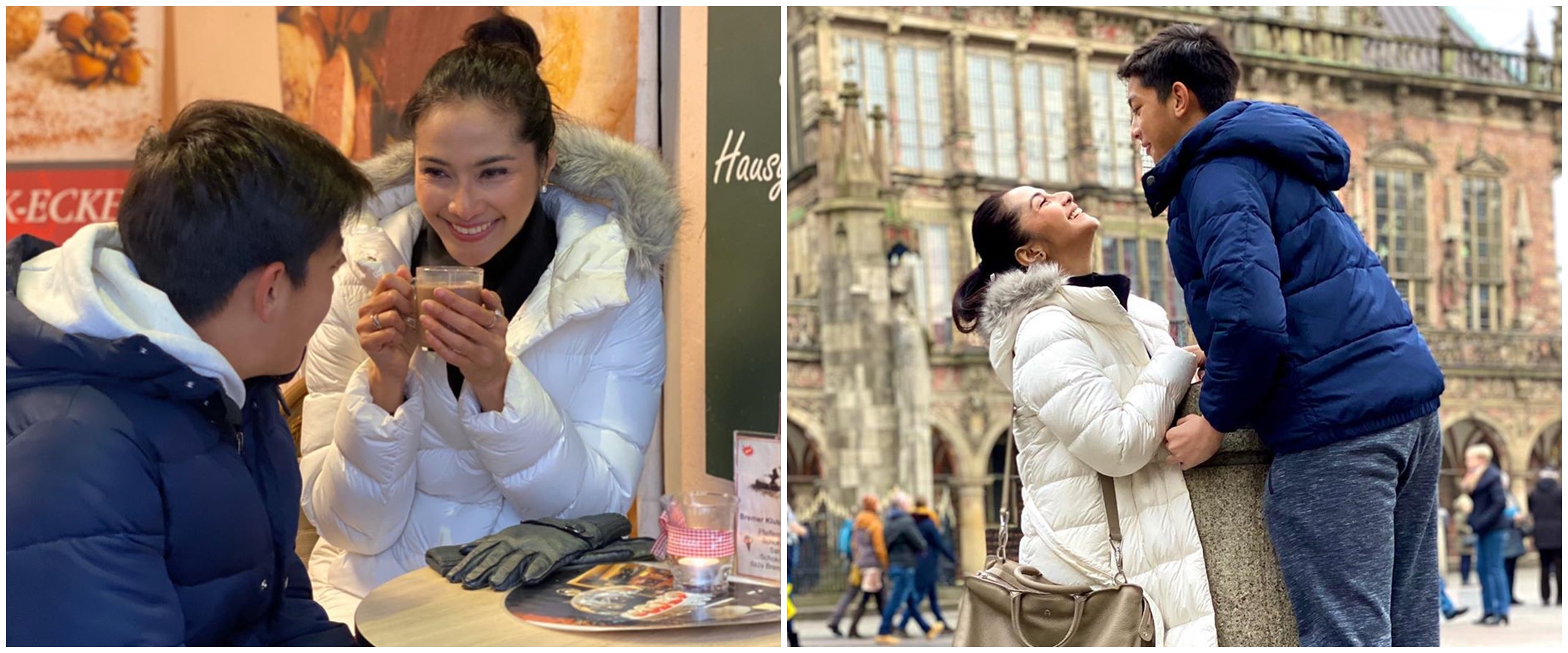 10 Momen liburan Maudy Koesnaedi, paras putranya bikin gagal fokus