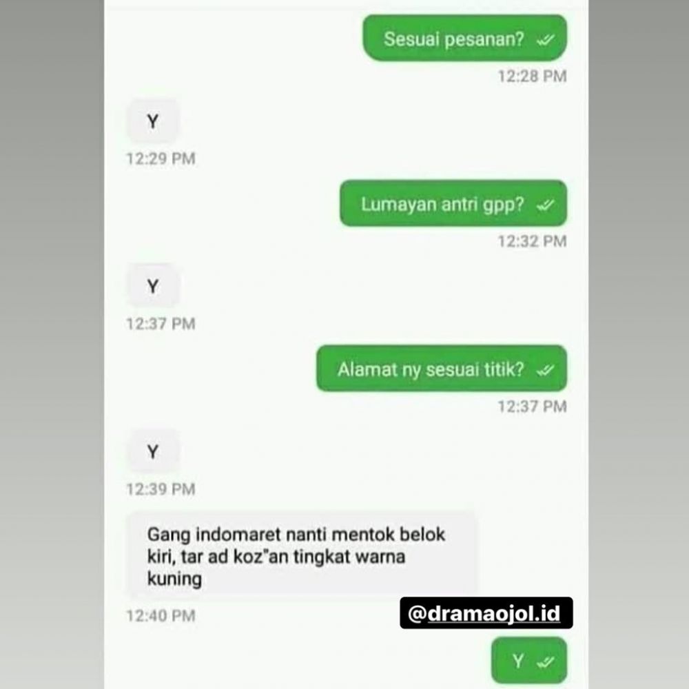10 Chat penumpang ojek online lagi 'PMS' ini bikin auto ngegas