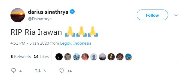 Ria Irawan meninggal, ini ungkapan duka mendalam 9 seleb Tanah Air
