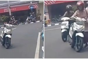 Tingkah emak-emak parkir di tengah jalan ini bikin tepuk jidat