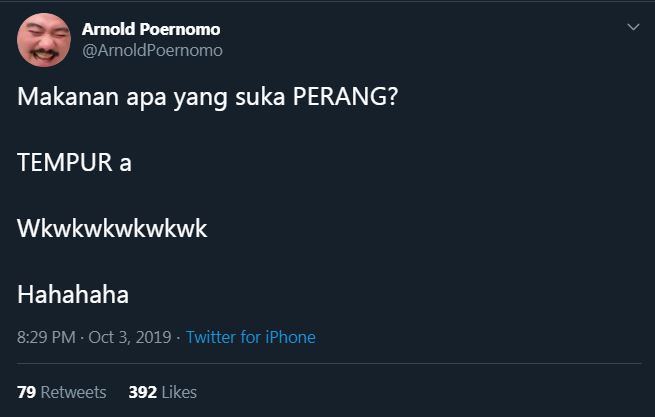 10 Tebaktebakan lucu ala Chef Arnold, receh abis