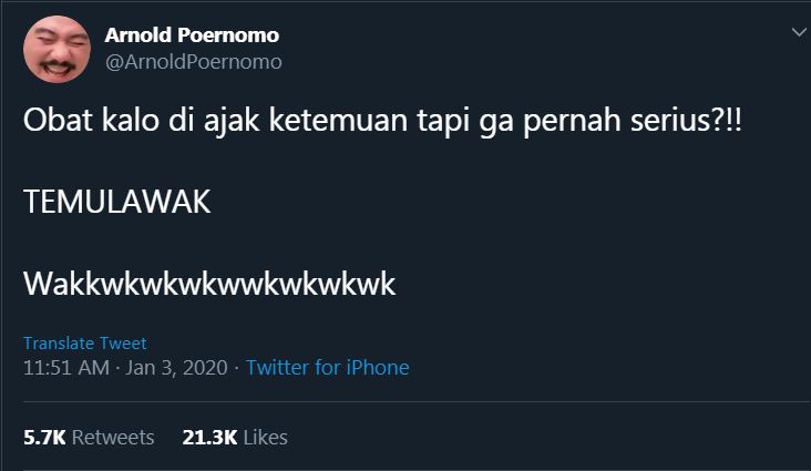 10 Tebak-tebakan lucu ala Chef Arnold, receh abis