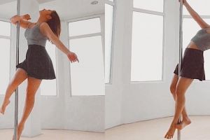 6 Pesona Prilly Latuconsina saat berlatih pole dance, memukau