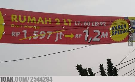 10 Tulisan harga dagangan ini absurd, bikin mikir dua kali