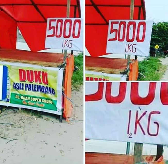 10 Tulisan harga dagangan ini absurd, bikin mikir dua kali