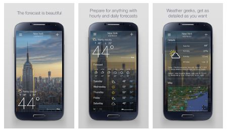 10 Aplikasi ramalan cuaca di Android, lengkap dan akurat