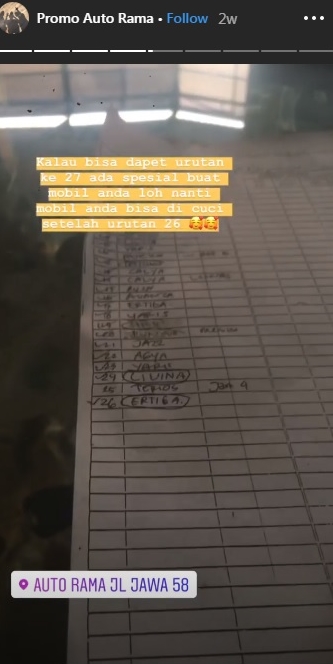 Viral promo nyeleneh tukang cuci mobil, 9 caranya kocak abis