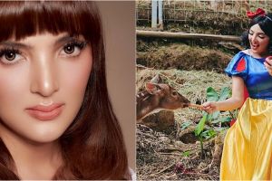 6 Potret Ashanty bergaya bak Princess Disney, pesonanya terpancar 