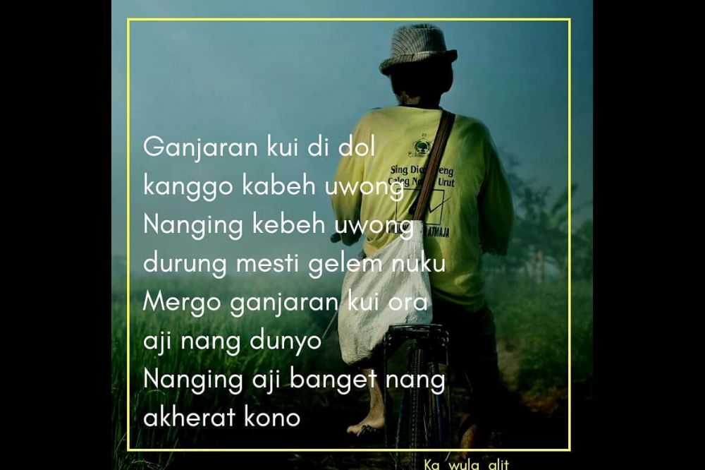 59 Kata-kata motivasi kehidupan bahasa Jawa, menyentuh hati