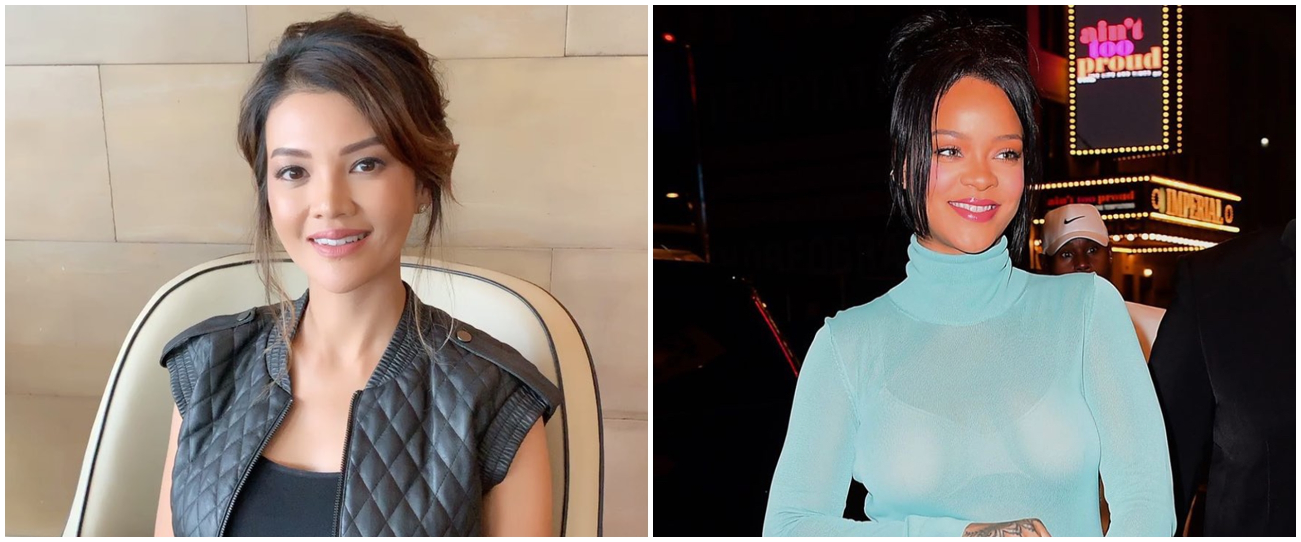 10 Potret bukti Farah Quinn mirip Rihanna, bak fotokopi