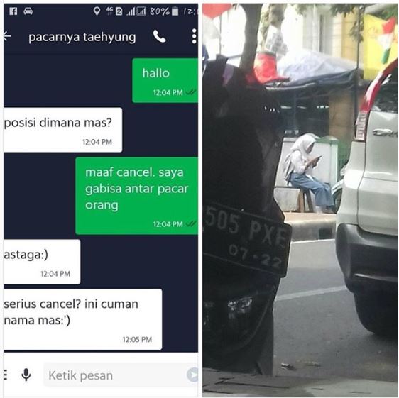 8 Chat driver ojek online mendadak minta cancel, bikin emosi