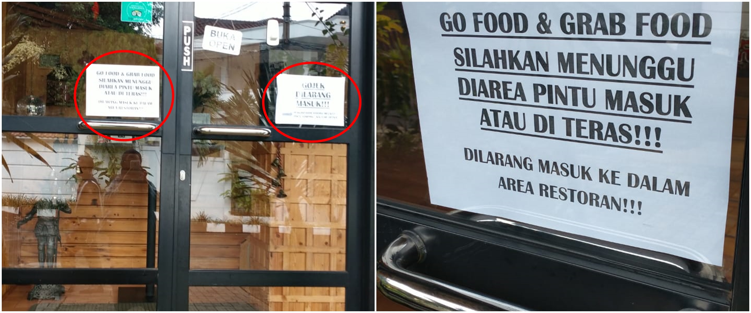 Viral restoran larang driver ojek online masuk, disemprot warganet