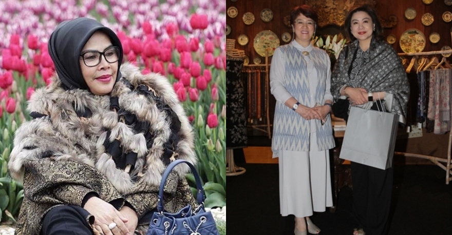 Besanan, ini 6 beda gaya ibunda Syahrini dan Reino Barack