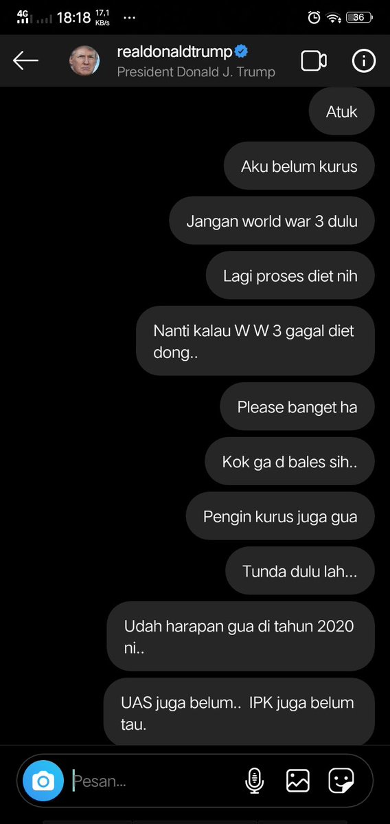 10 DM lucu netizen +62 ke Donald Trump, bikin senyum kecut