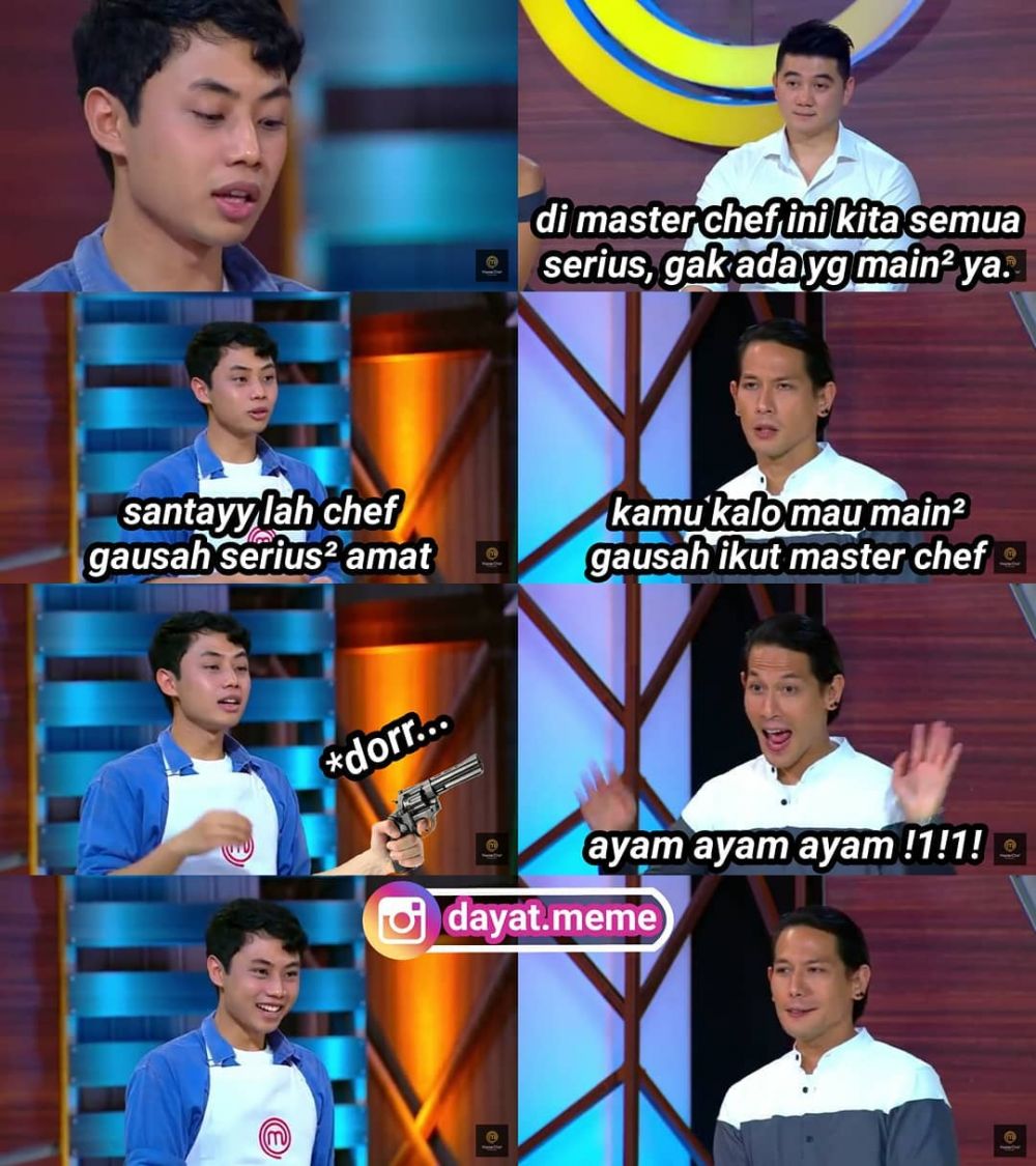 10 Meme lucu Chef Arnold nilai masakan peserta MasterChef