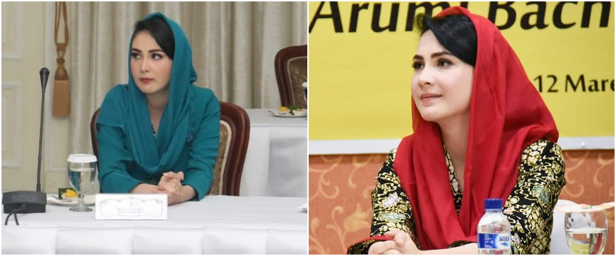 Potret Arumi Bachsin kunjungi posyandu, gayanya jadi sorotan