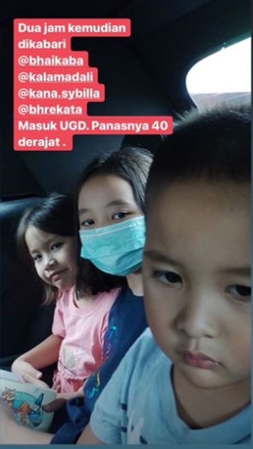 Jatuh sakit, ini 4 potret kondisi Zaskia Mecca & 4 anaknya di RS