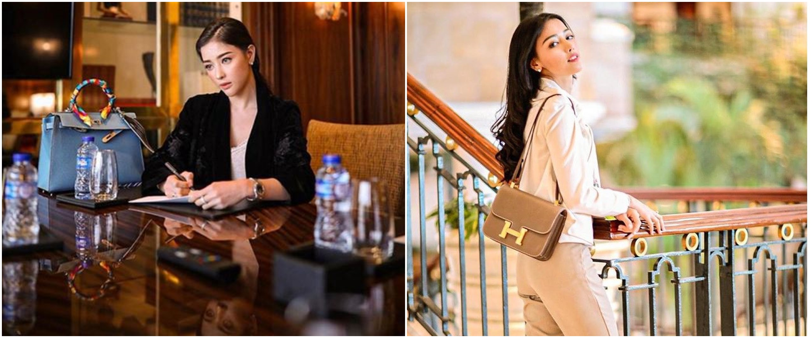 10 Gaya glamor Siwi Widi, pramugari yang punya koleksi tas mewah