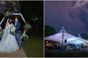 Pasangan ini menikah saat Gunung Taal erupsi, potretnya mengejutkan