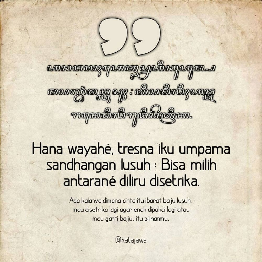 60 kecewa bahasa Jawa instagram 