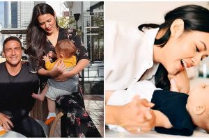 Jarang terekspos, 11 gaya Raisa momong anak ini memesona