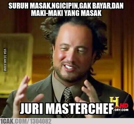 10 Meme lucu ini suarakan isi hati kontestan MasterChef