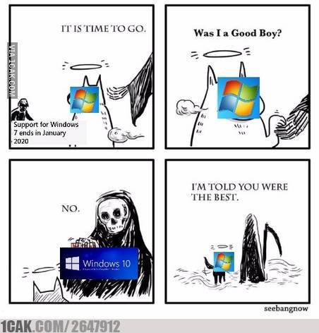 meme Windows 7 berbagai sumber