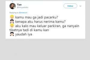 10 Cuitan lucu 'alasan jadi pacar', recehnya bikin senyum kecut