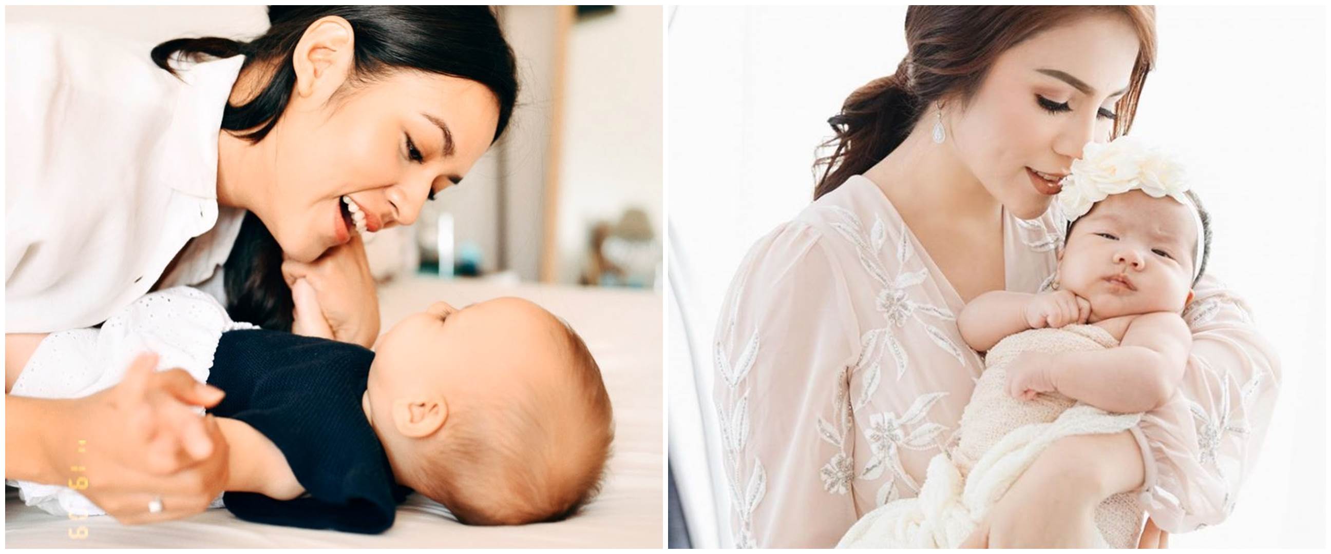 Gaya 40 seleb cantik momong anak ini bikin salah fokus