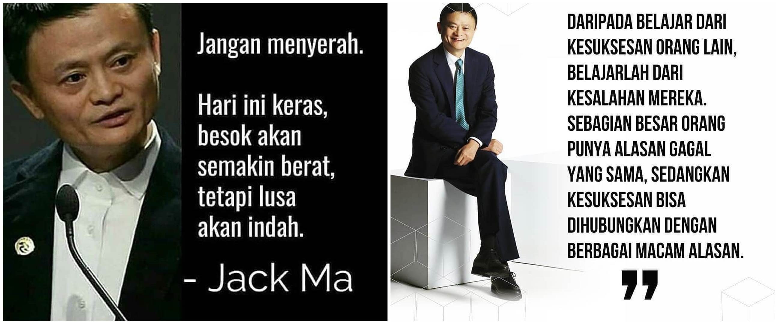 40 Kata kata  motivasi  bijak Jack  Ma  penuh makna inspir