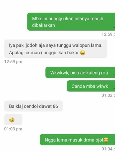 8 Chat lucu penumpang nyuruh ojek online nunggu, bikin nyengir