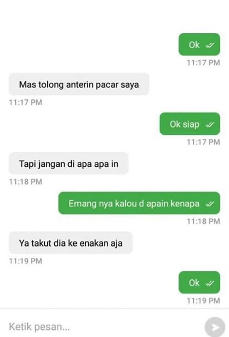 10 Chat lucu arahan penumpang ke driver ojek online, bikin gagal paham