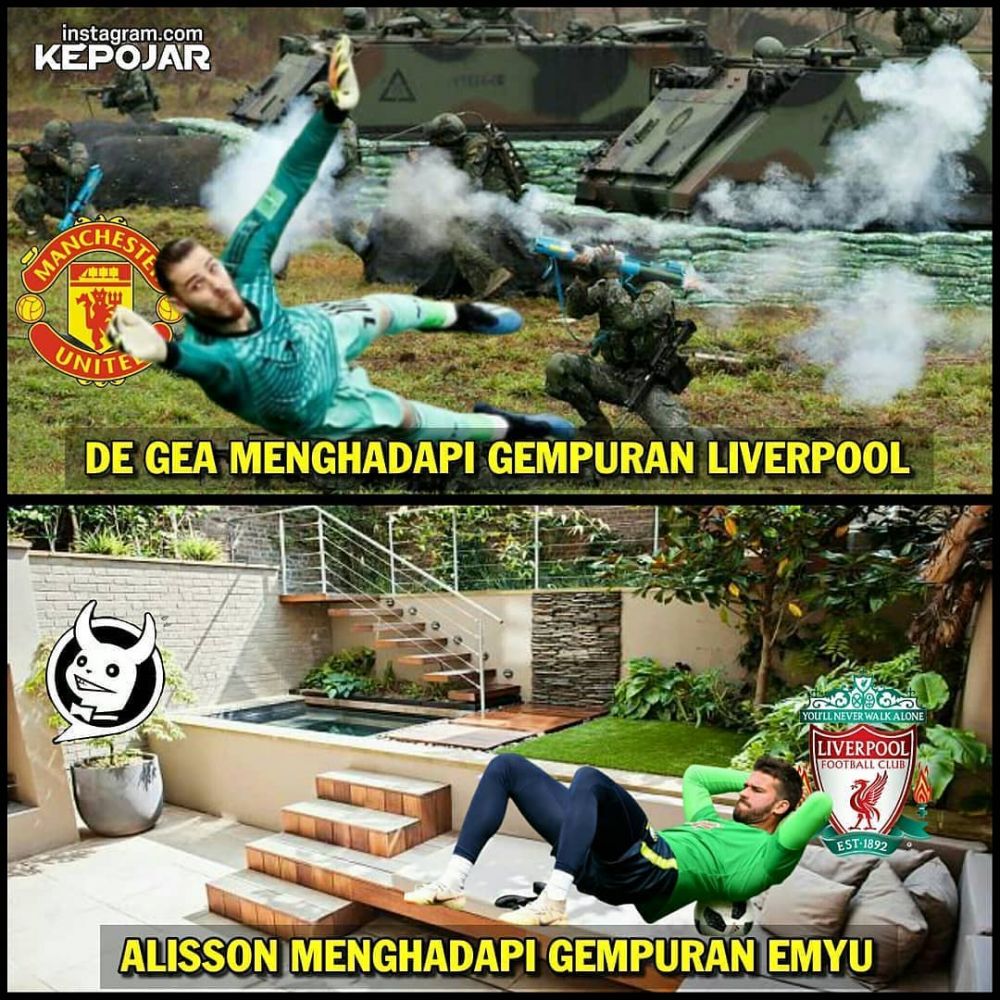 10 Meme lucu usai Liverpool hajar Manchester United, bikin ngakak