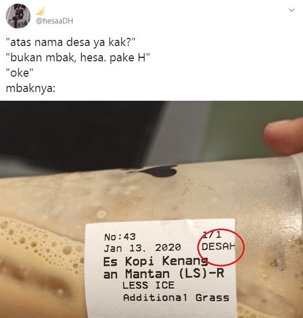 salah tulis nama di minuman berbagai sumber salah tulis nama di minuman berbagai sumber