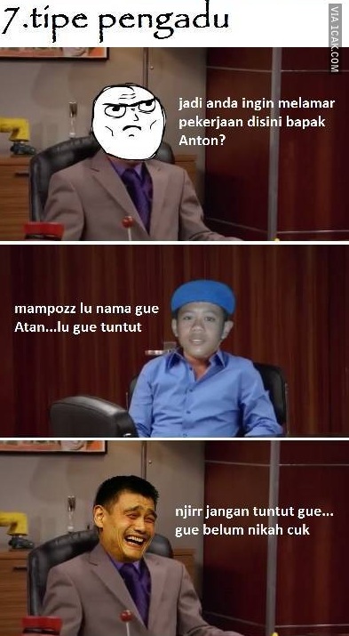 10 Tipe pelamar kerja, lucunya bikin pengangguran senyum kecut