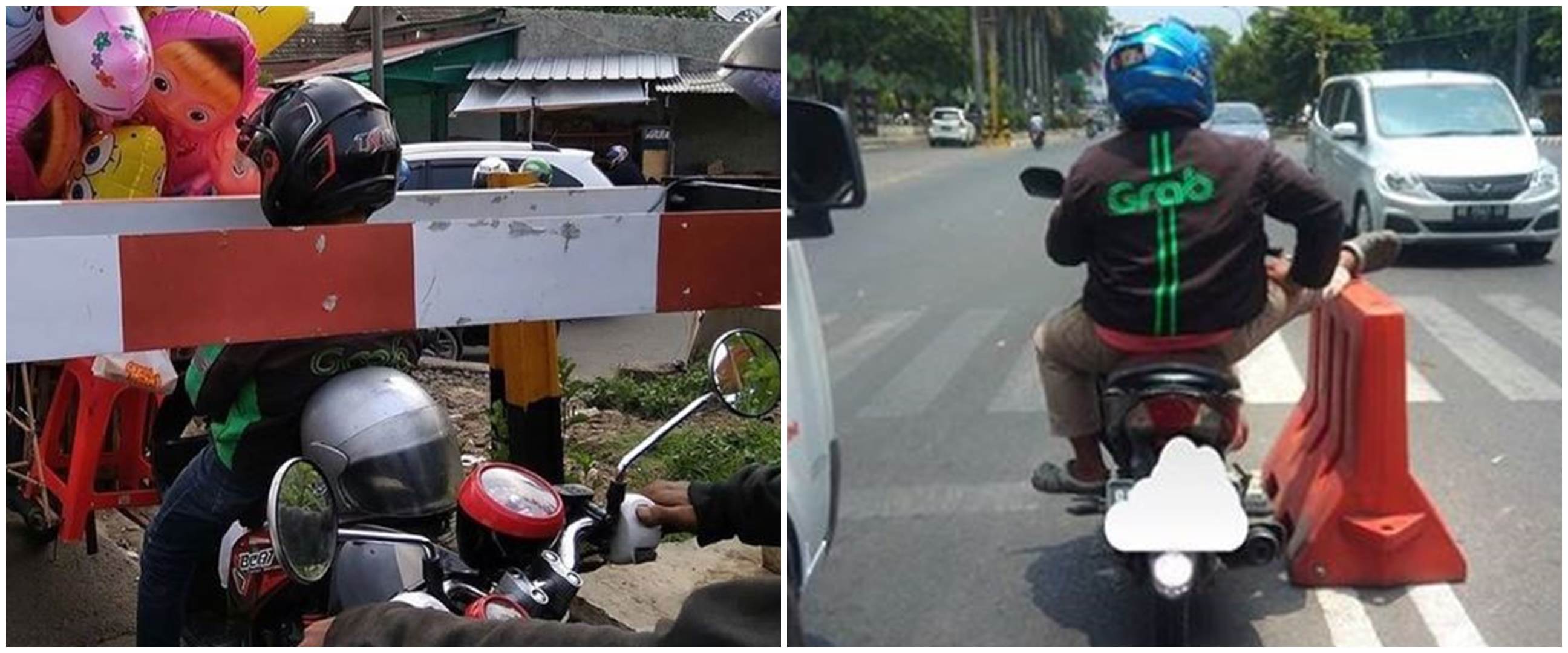 10 Momen ojek online berhenti di jalan, bikin tepuk jidat