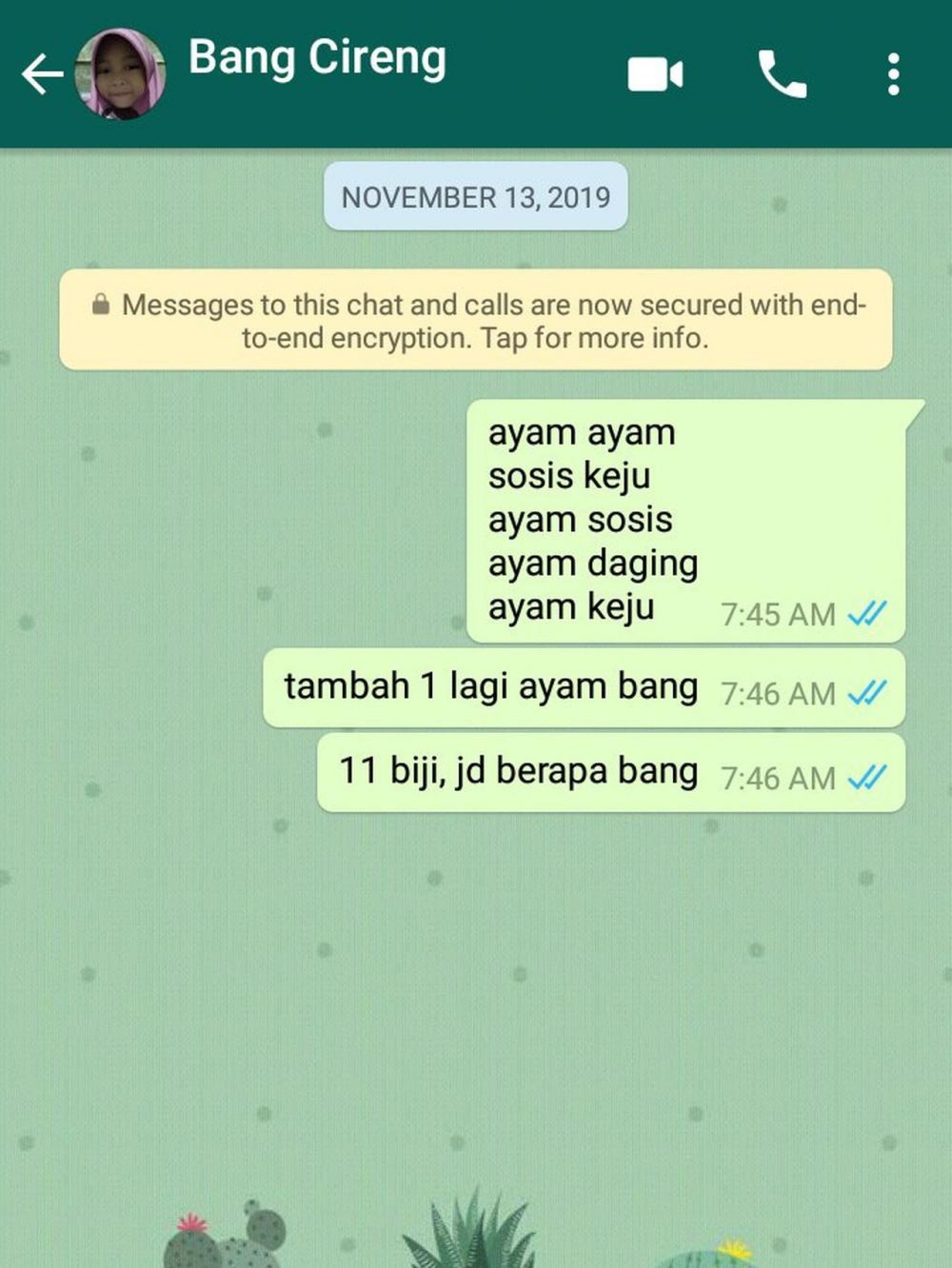 10 Chat WA keakraban pembeli & pedagang ini bikin senyum